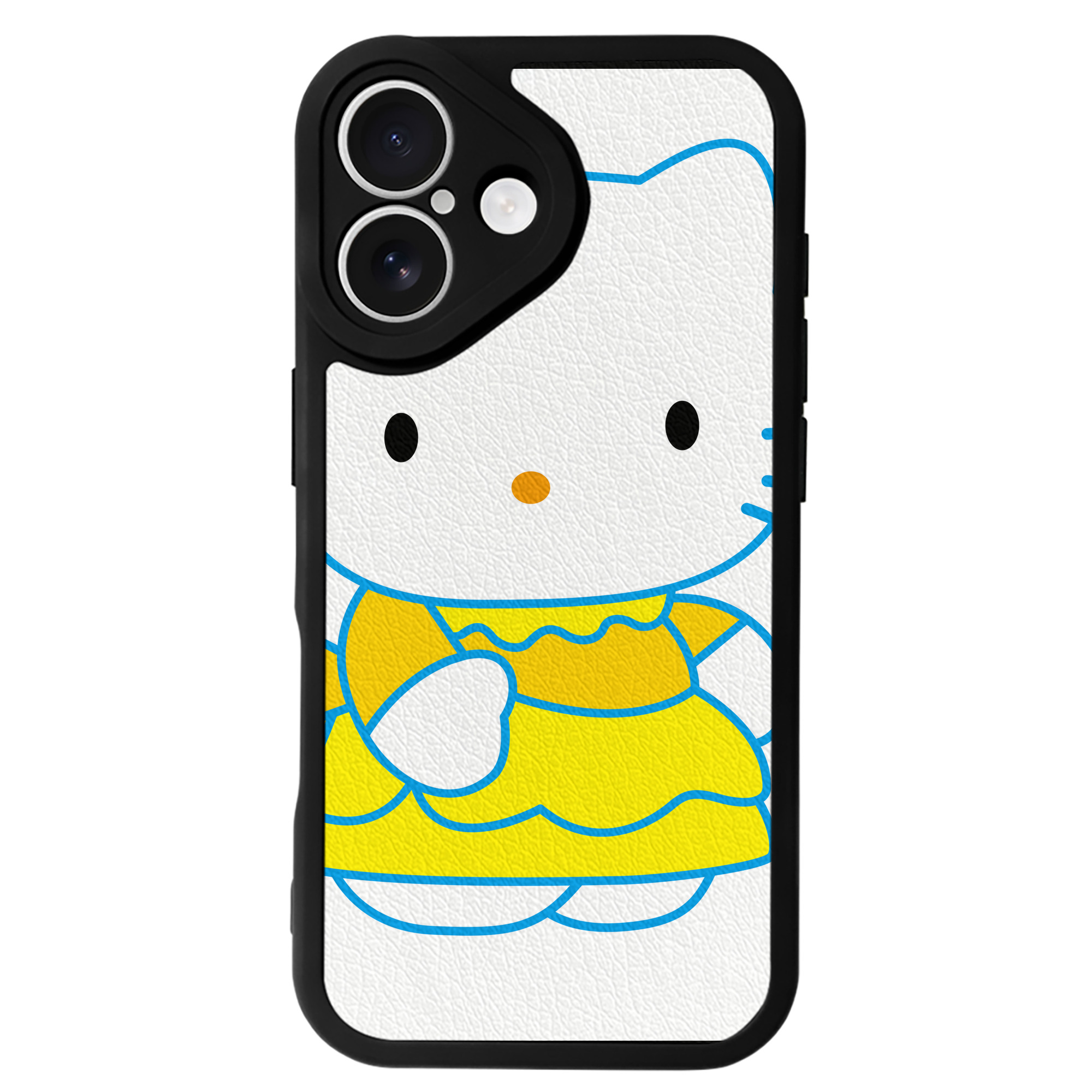 （画像用） Hello Kitty ハローキティ 【iPhone 16シリーズ対応】シリコンスマホケース（レザー調） 材質：シリコン